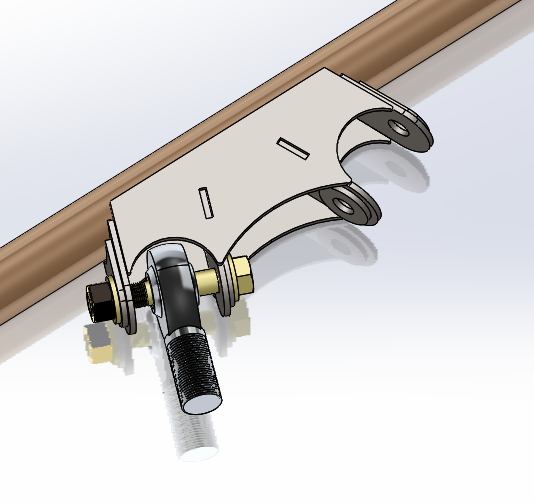 1.25" Rod End Horizontal Triangulated Mounts - PTF