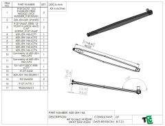 T4 Trophy Truck Rear Mount MEGA Sway Bar 44" on 8 DEG Angle