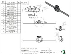 4 Link Mounts 2.75" on 5/8" bolt for Trail-Gear 3.5 Housing - Centered- PTF