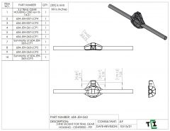 3 lINK MOUNT FOR TRAIL GEAR HOUSING - CENTERED - PTF