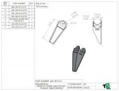 5/8 BOLT LOWER LINK POCKET - PLASMA TABLE FRIENDLY