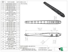 48" Offset Shock Mount Boxed Link Arms from JEHC