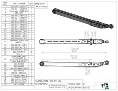 42" Single Shock Rock Racer Link Arm - PTF