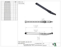 47" Single Shock Rock Racer Link Arm - PTF