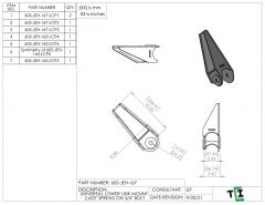 UNIVERSAL LOWER LINK MOUNT 2.625" SPREAD ON 3/4" BOLT