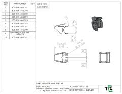 Universal Upper Link Mount - Adjustable 15 Deg. 9/16" bolt on 2.625" - PTF