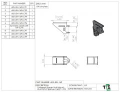 Universal Upper Link Mount - FLAT 9/16" bolt on 2.625" - PTF