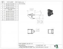 Universal Upper Link Mount - 15 Deg. 5/8" bolt on 2.625" - PTF