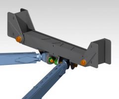 32" Width Universal Radius ARM Center Chassis Mount - PTF