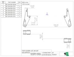 UNIVERSAL BEAM MOUNT 2" OFFSET