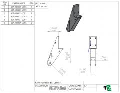 UNIVERSAL BEAM MOUNT 4" OFFSET