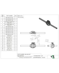 4 Link Mounts 2.75" on 5/8" bolt for Spidertrax 3.5 Housing - Equal Length Axles - PTF