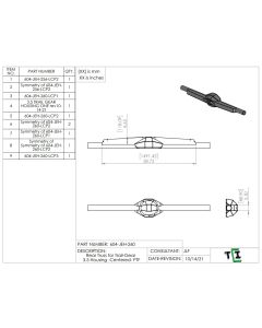 Rear Truss for Trail-Gear 3.5 Housing -Centered- PTF