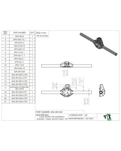 3 LINK MOUNT FOR SPIDERTRAX HOUSING - EQUAL LENGTH AXLES - PTF