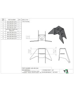 3 LINK MOUNT FOR TRAIL GEAR HOUSING - EQUAL LENGTH AXLES - PTF