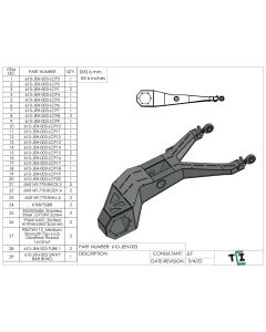 Universal Rear Trailing Arm  - Roughly 64" in Width
