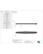 T4 Trophy Truck Rear Mount MEGA Sway Bar 40" on 8 Deg. Kick