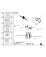 Upper 4 Link Mounts for 5/8" bolts on Spidertrax Housing