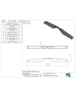 Spidertrax 3.5" housing Rear Truss - Centered - Un-equal Axles - PTF