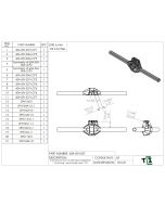 4 Link Mounts 2.75" on 5/8" bolt for Spidertrax 3.5 Housing - Equal Length Axles - PTF