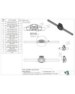 4 Link Mounts 2.75" on 5/8" bolt for Trail-Gear 3.5 Housing - Centered- PTF