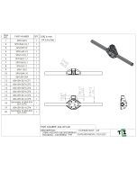 3 lINK MOUNT FOR SPIDERTRAX HOUSING - CENTERED - PTF