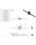 3 lINK MOUNT FOR TRAIL GEAR HOUSING - CENTERED - PTF