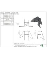 3 LINK MOUNT FOR TRAIL GEAR HOUSING - EQUAL LENGTH AXLES - PTF
