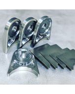 4" Housing 4130 Billet Lower Link Mount Pair